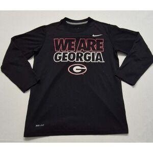 Georgia Bulldogs Nike Dri-Fit boys black "We Are Georgia" long sleeve shirt sz S
